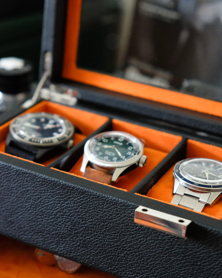 Jean watch box 5 slots + drawer