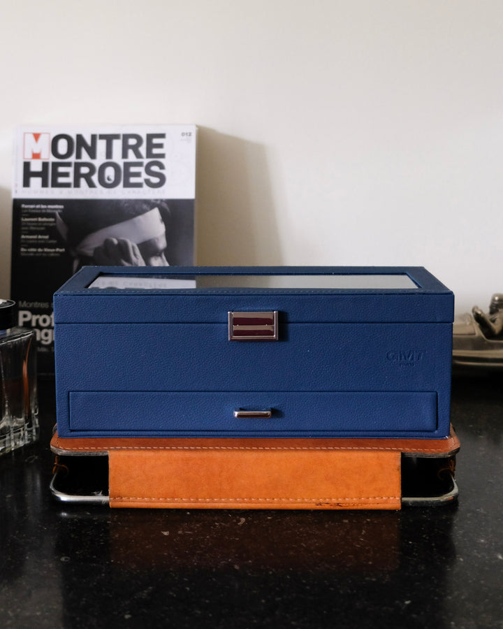 Jean watch box 5 slots + drawer