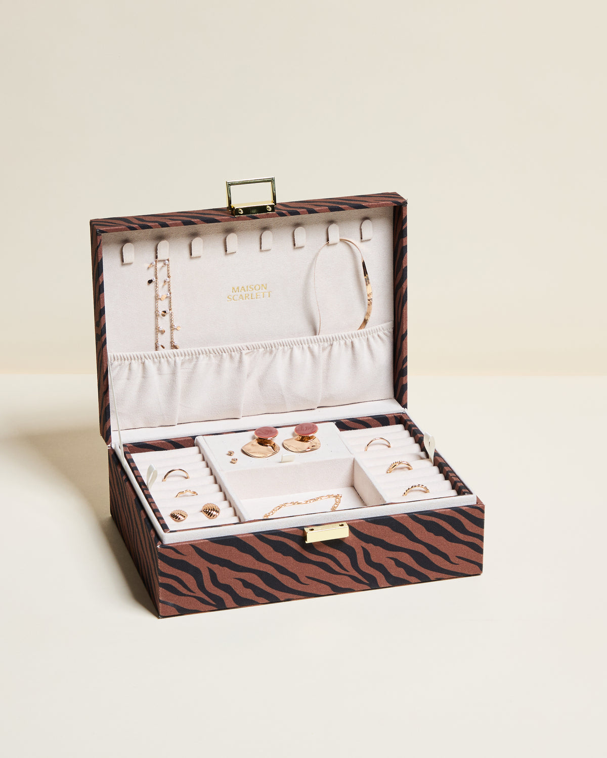 Louise Zebra Jewelry Box