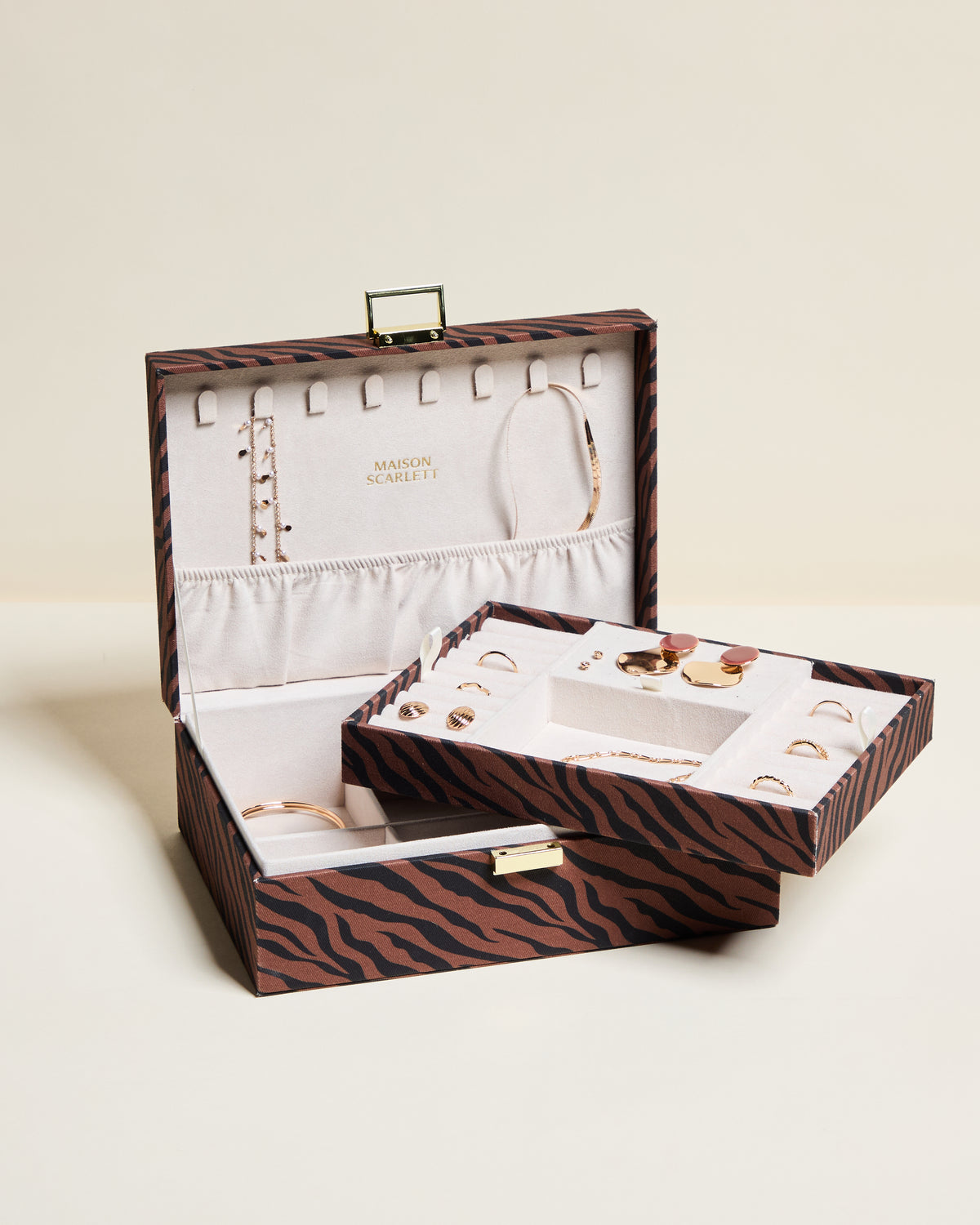 Louise Zebra Jewelry Box