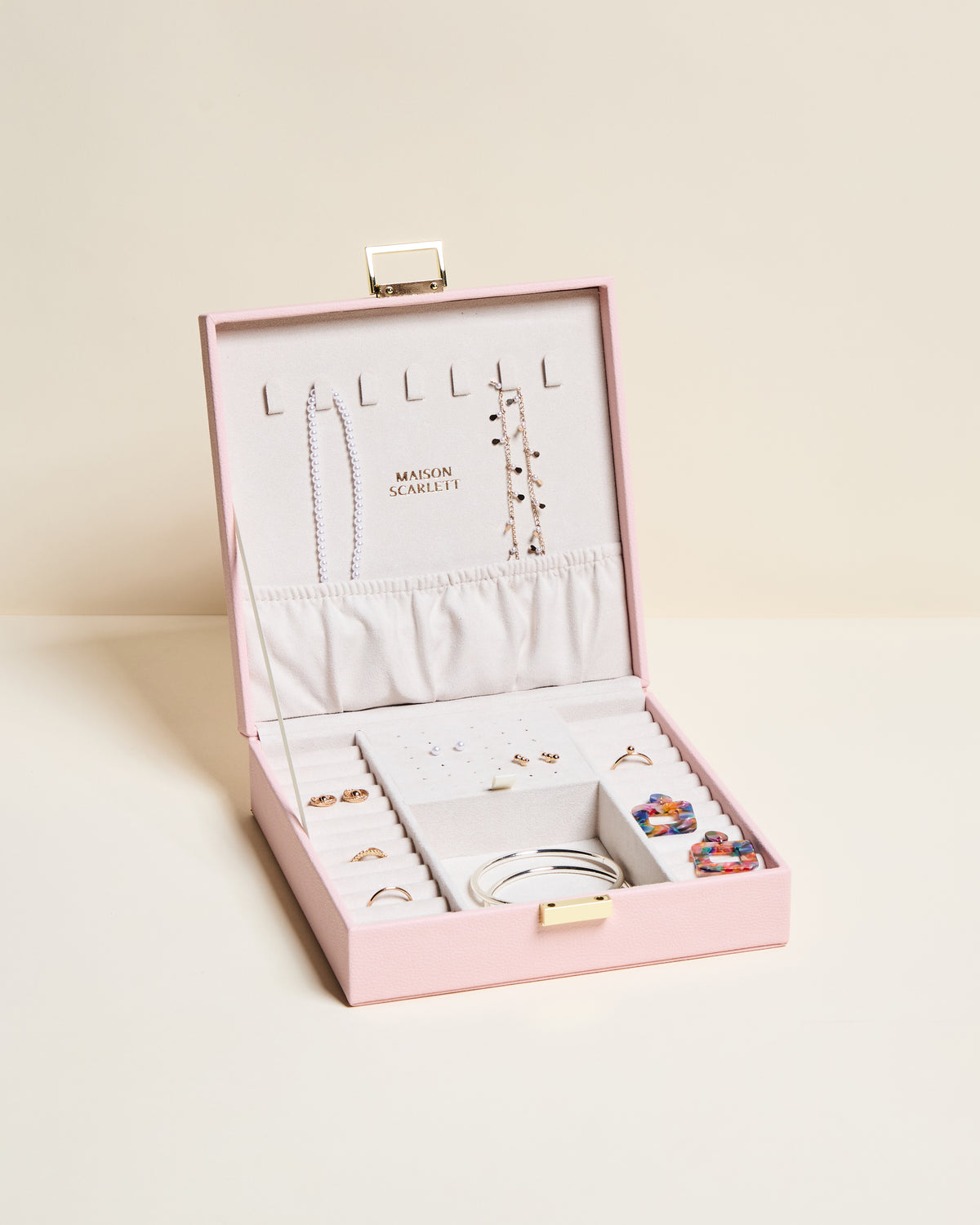 Anne PU leather jewelry box