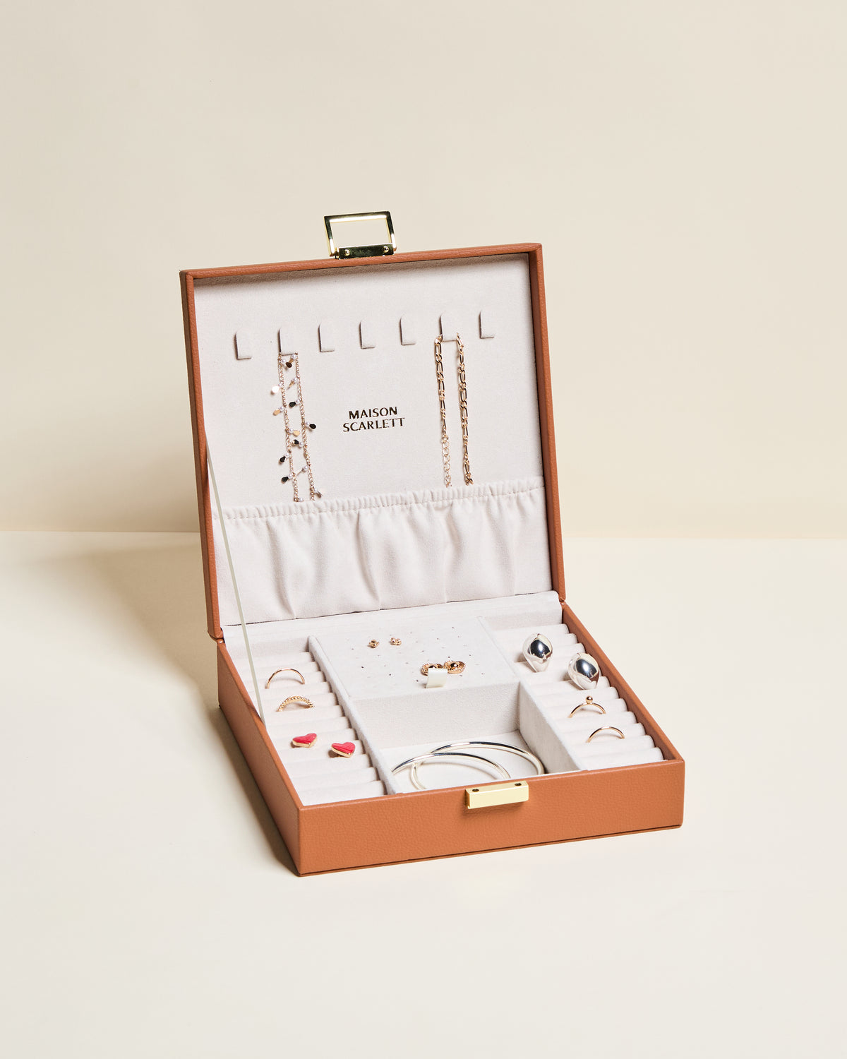 Anne PU Leather Jewelry Box