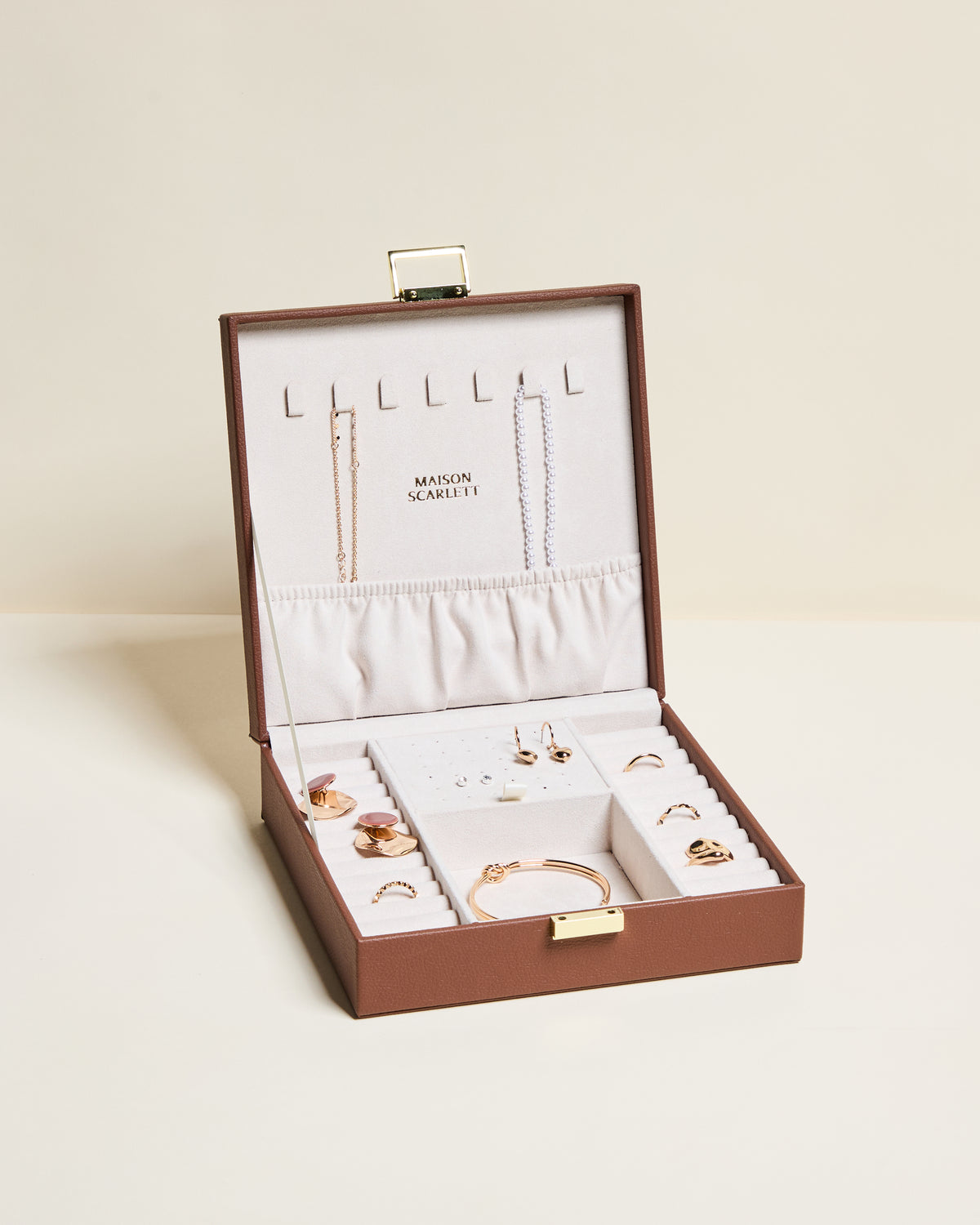 Anne PU Leather Jewelry Box