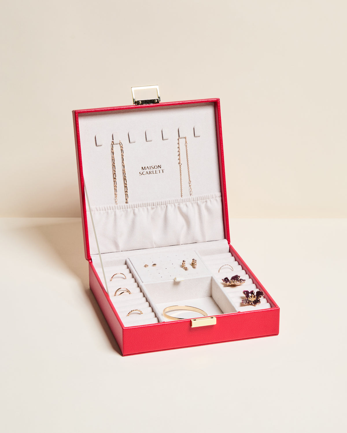 Anne PU Leather Jewelry Box