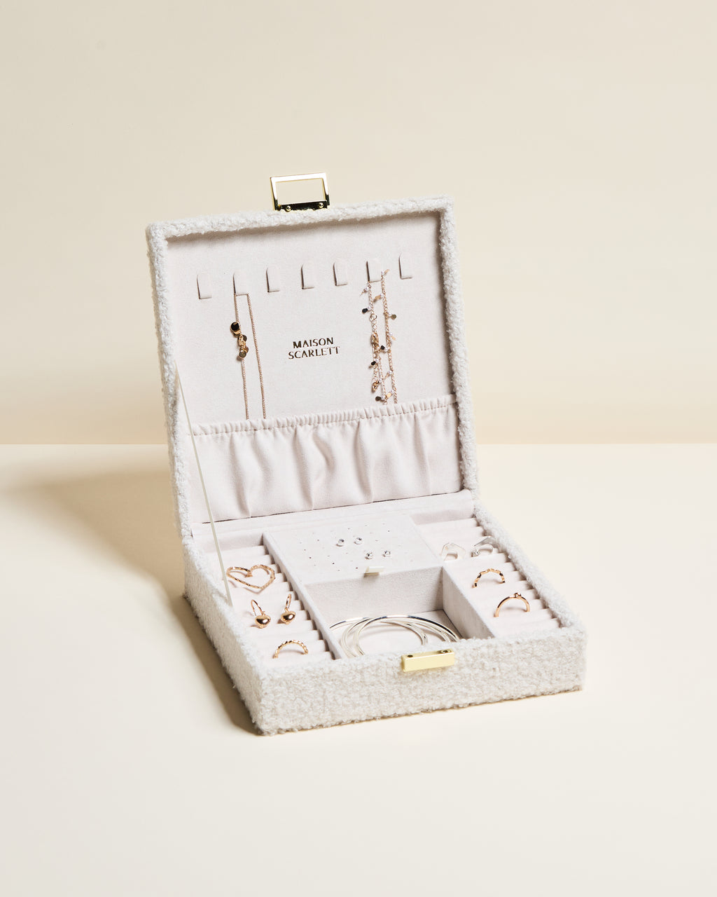 Anne bouclé jewelry box