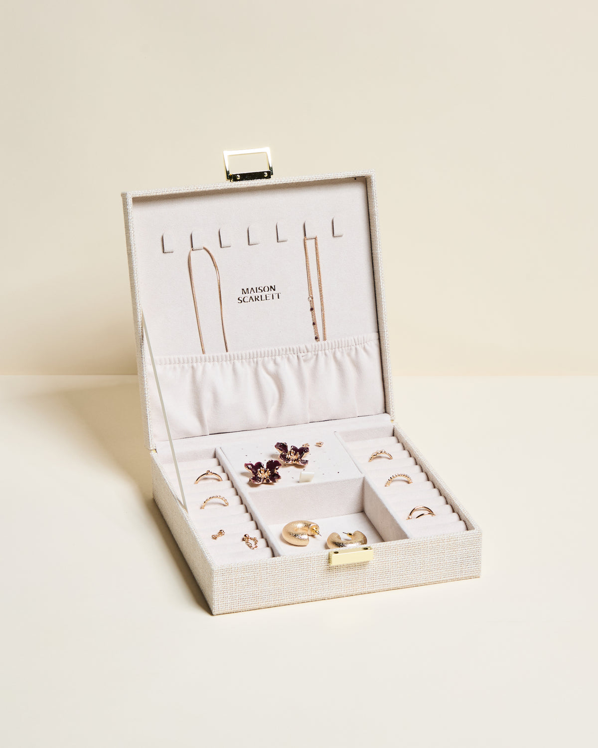 Anne Linen Jewelry Box