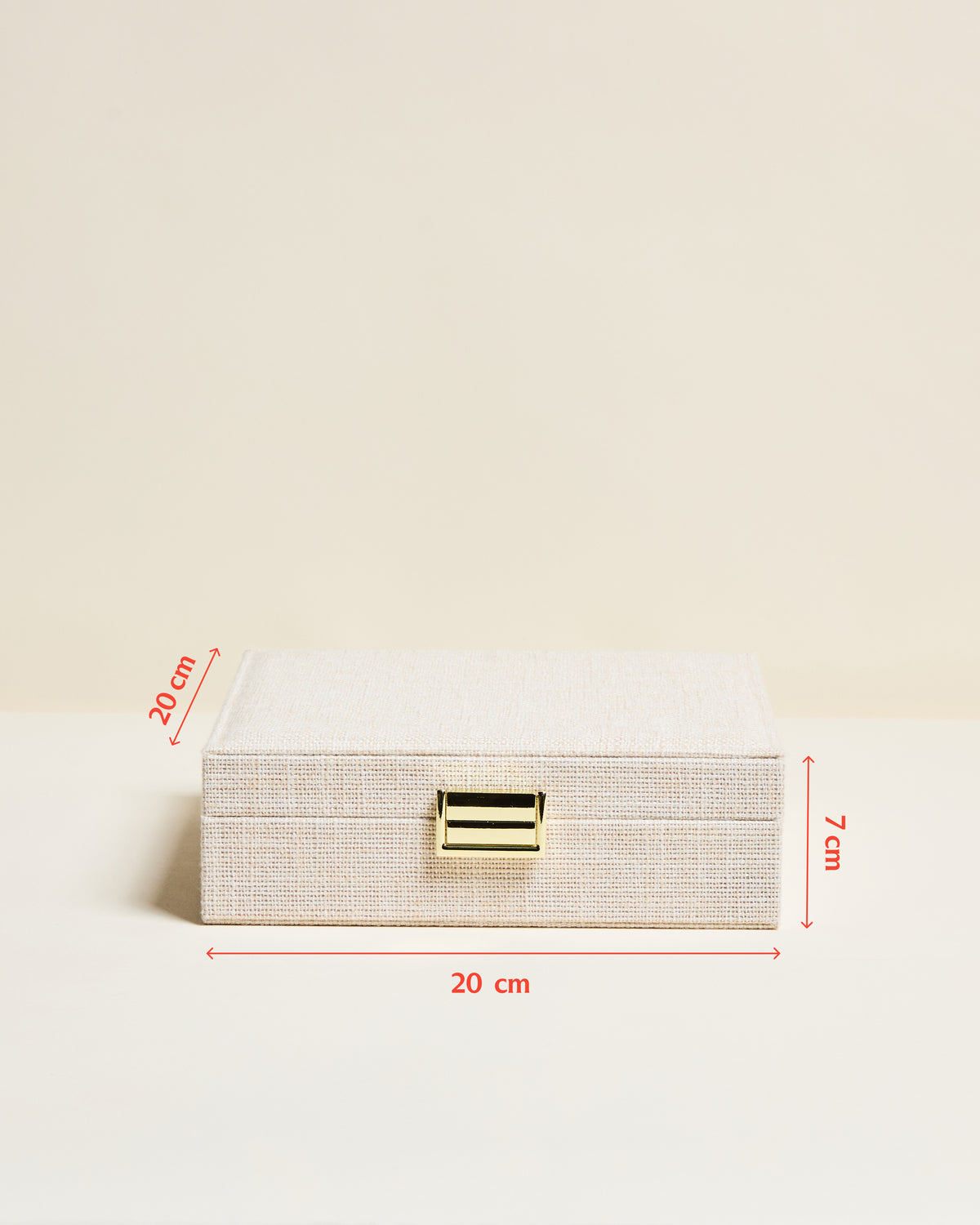 Anne Linen-Look Jewelry Box