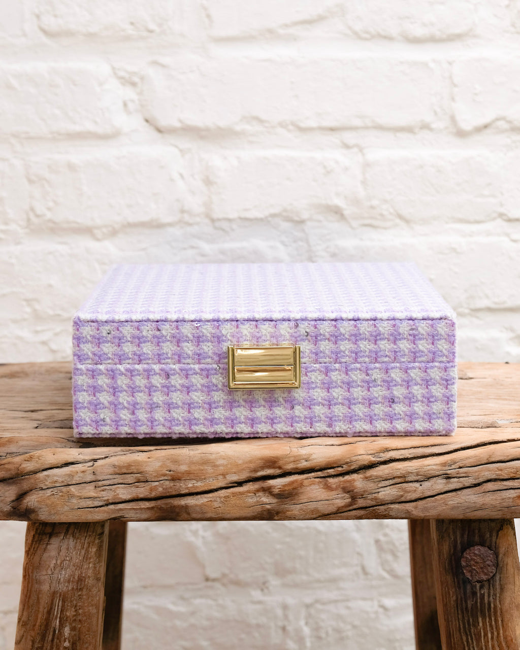 Anne houndstooth jewelry box - outlet