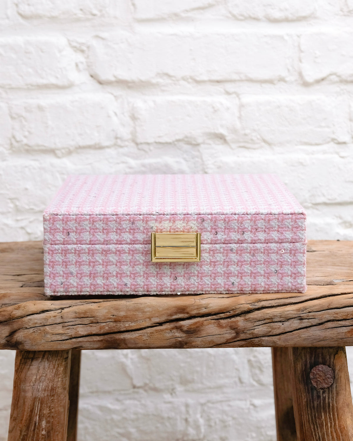 Anne houndstooth jewelry box - outlet