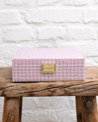 Anne houndstooth jewelry box - outlet