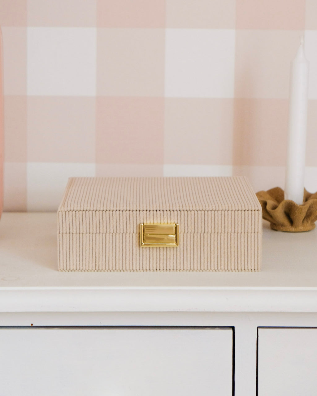 Anne corduroy jewelry box - outlet