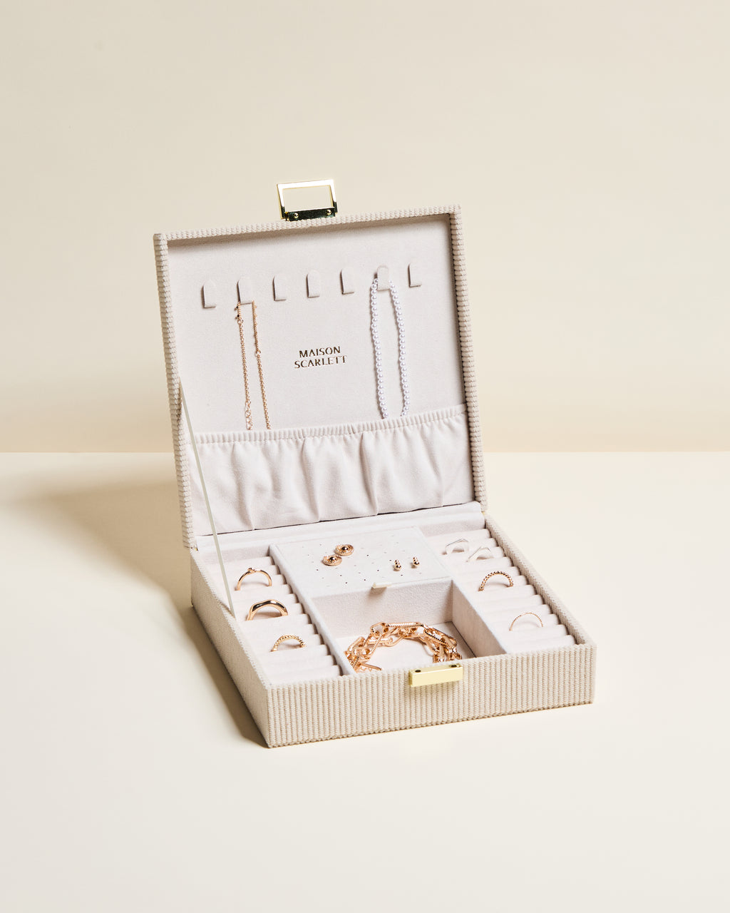 Anne Corduroy Jewelry Box