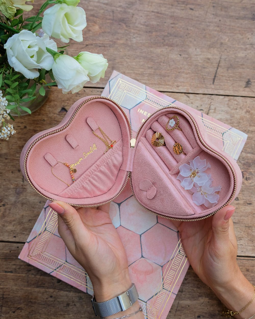 Celeste Heart Jewelry Box