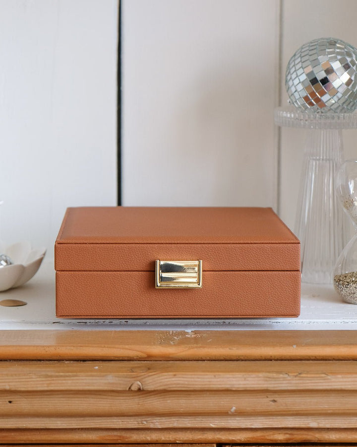 Anne PU leather jewelry box