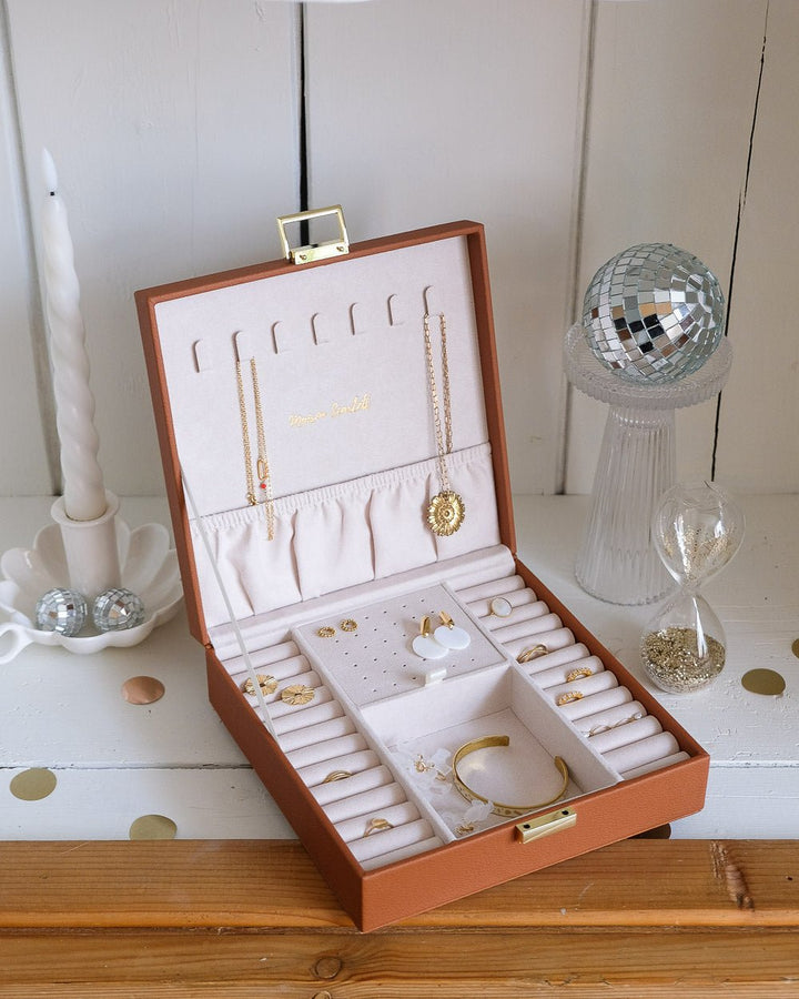 Anne PU leather jewelry box