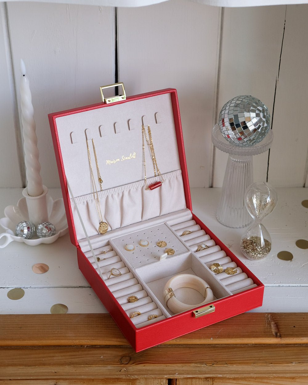 Anne PU jewelry box - outlet