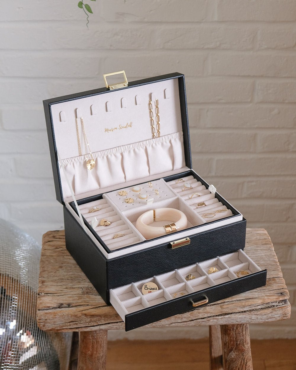 Denise PU leather jewelry box