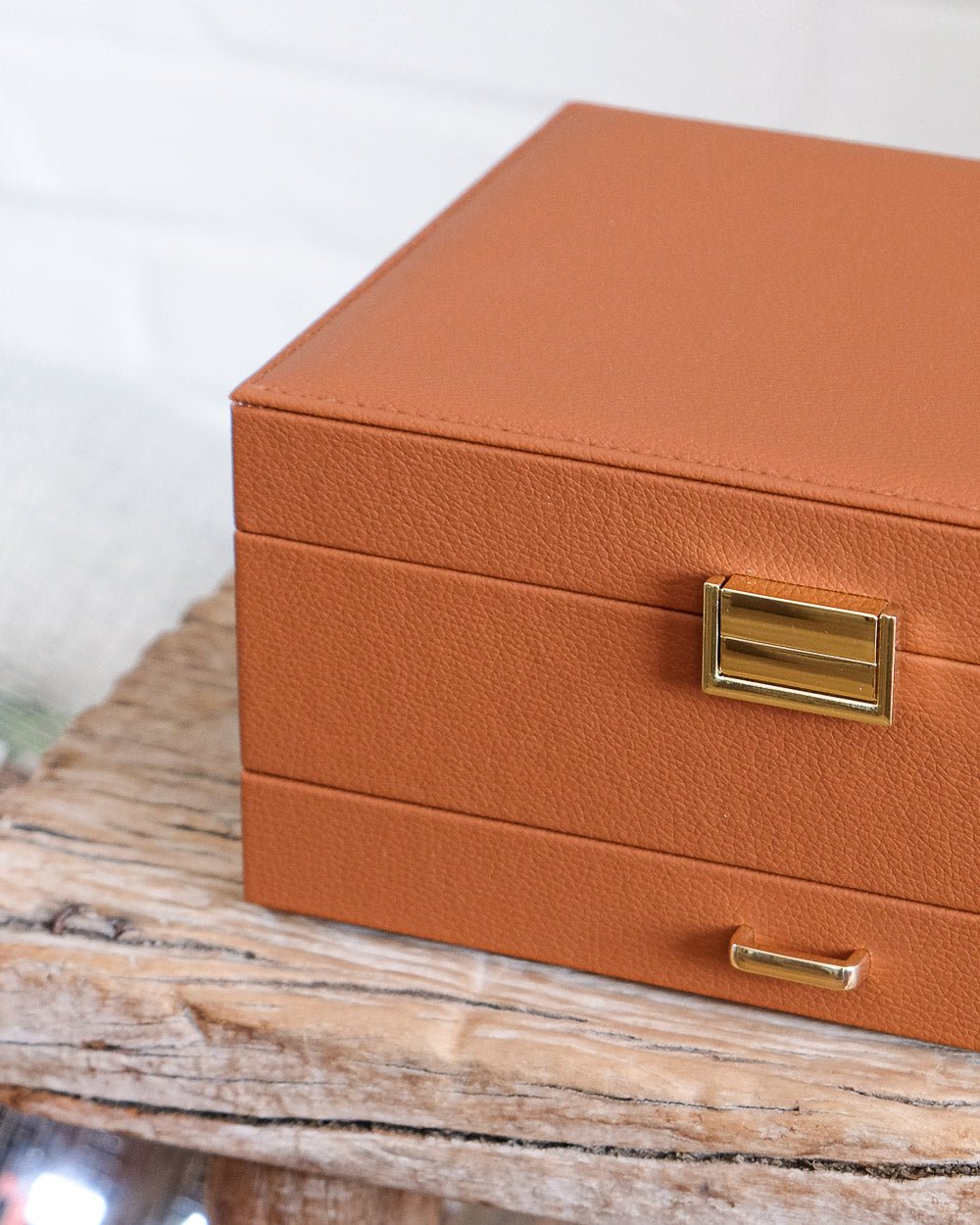 Denise PU leather jewelry box