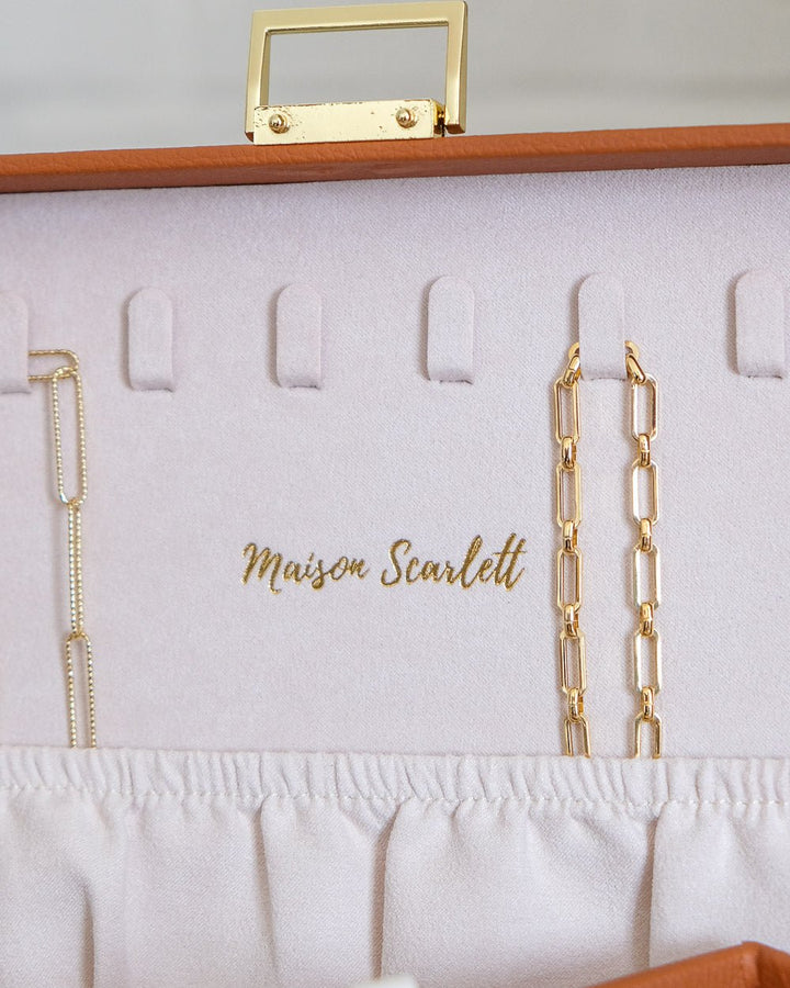 Denise PU leather jewelry box