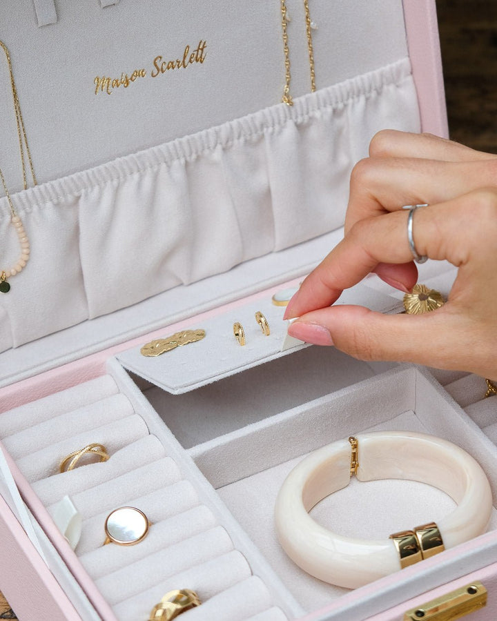 Louise PU leather jewelry box