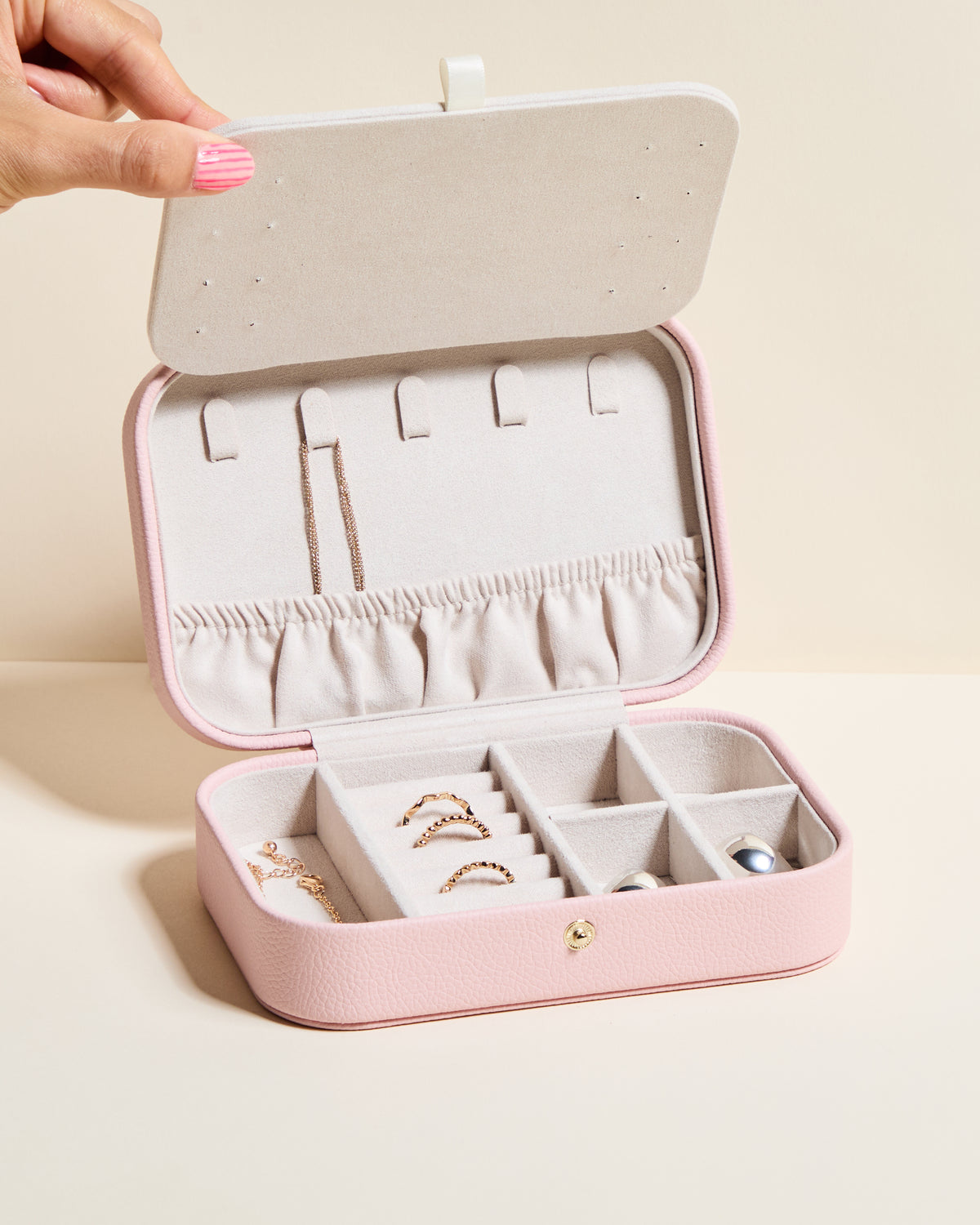 Brigitte PU Travel Jewelry Box