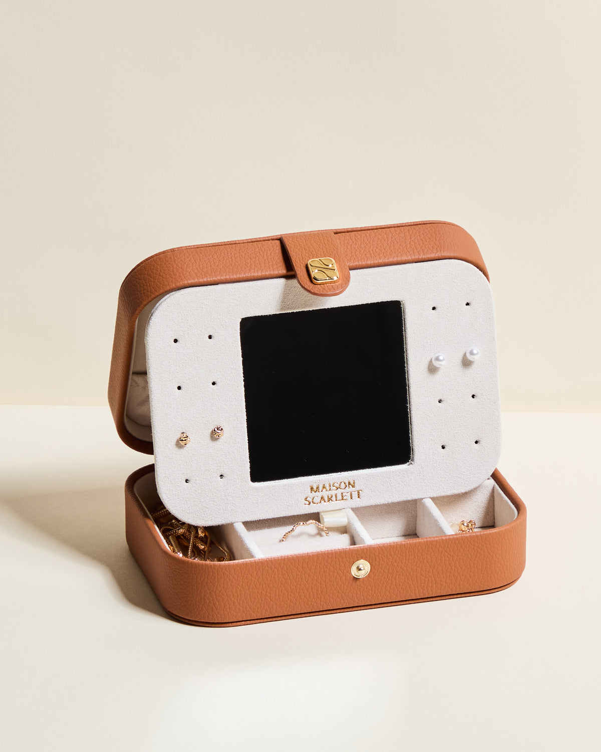 Brigitte PU Travel Jewelry Box