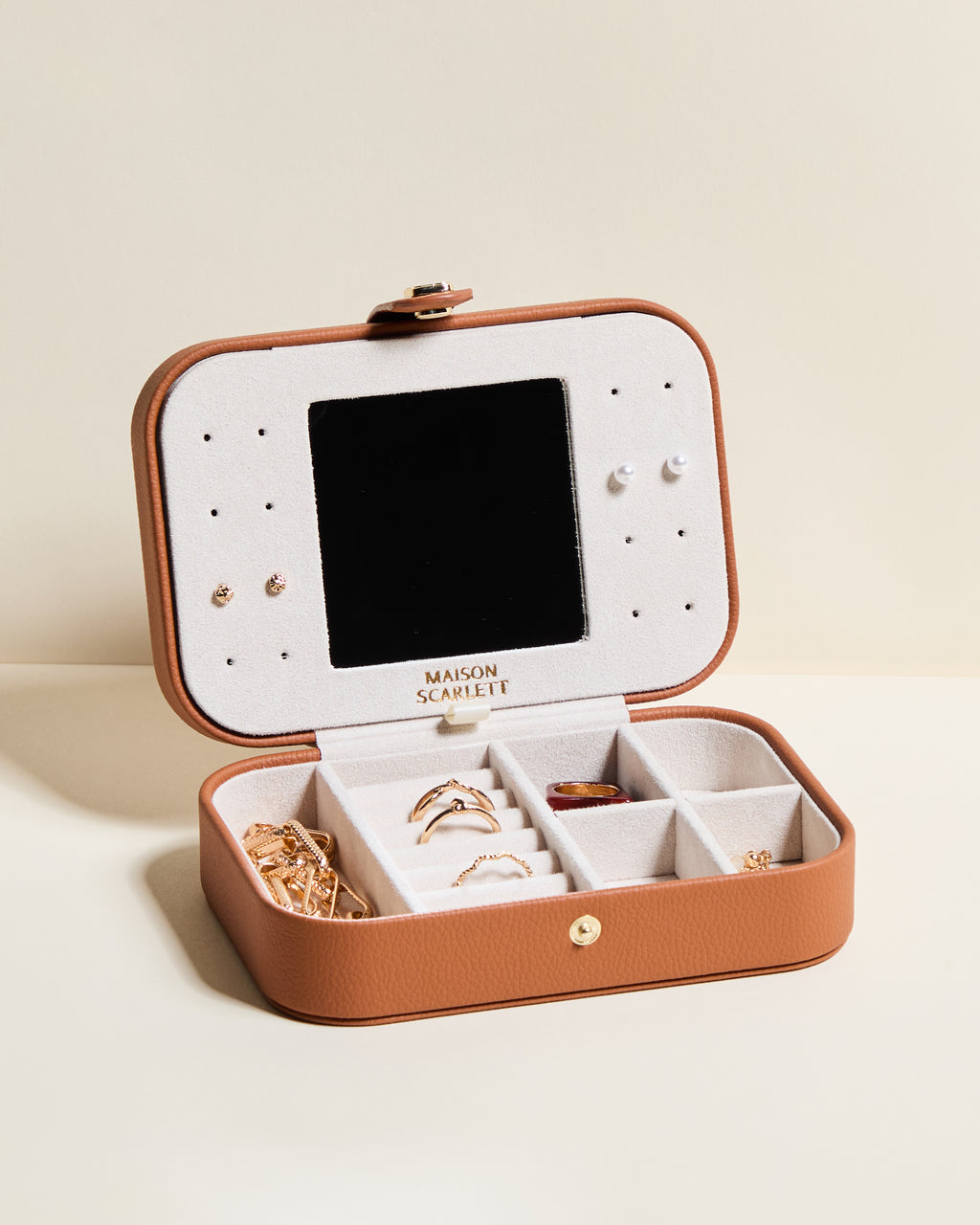 Brigitte PU Travel Jewelry Box