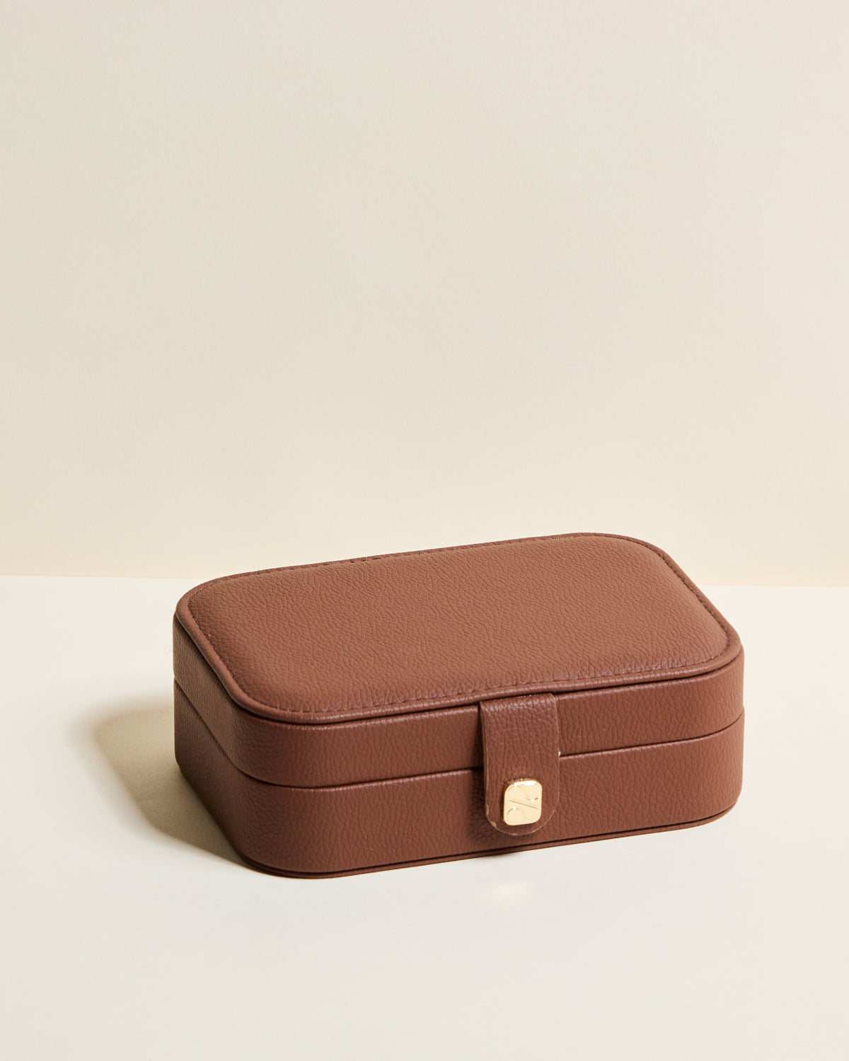 Brigitte PU leather travel jewelry box