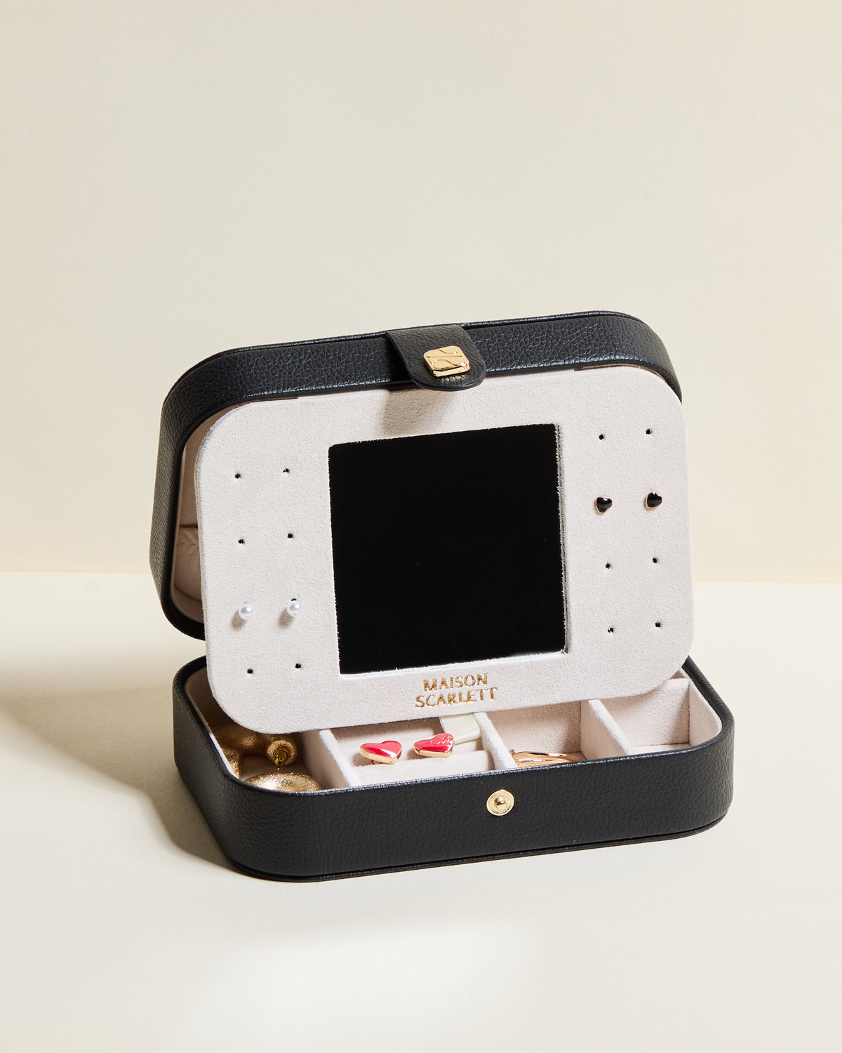 Brigitte PU leather travel jewelry box