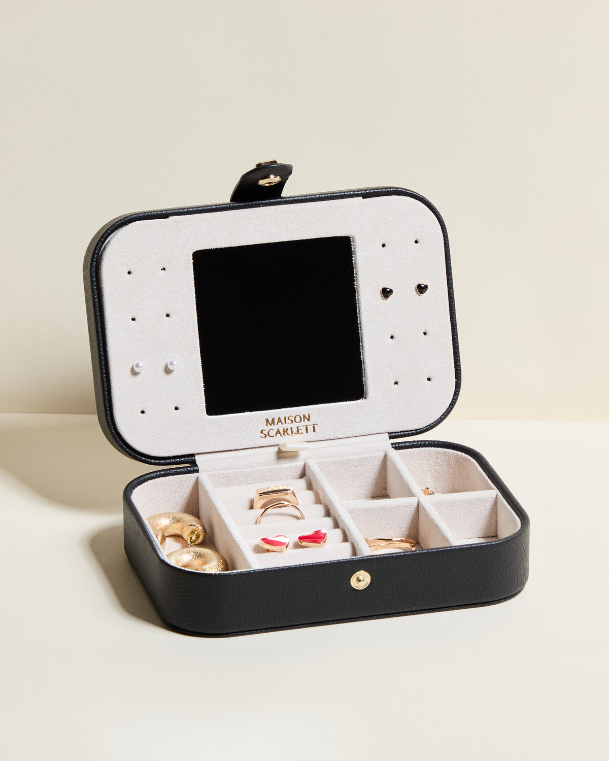 Brigitte PU Travel Jewelry Box