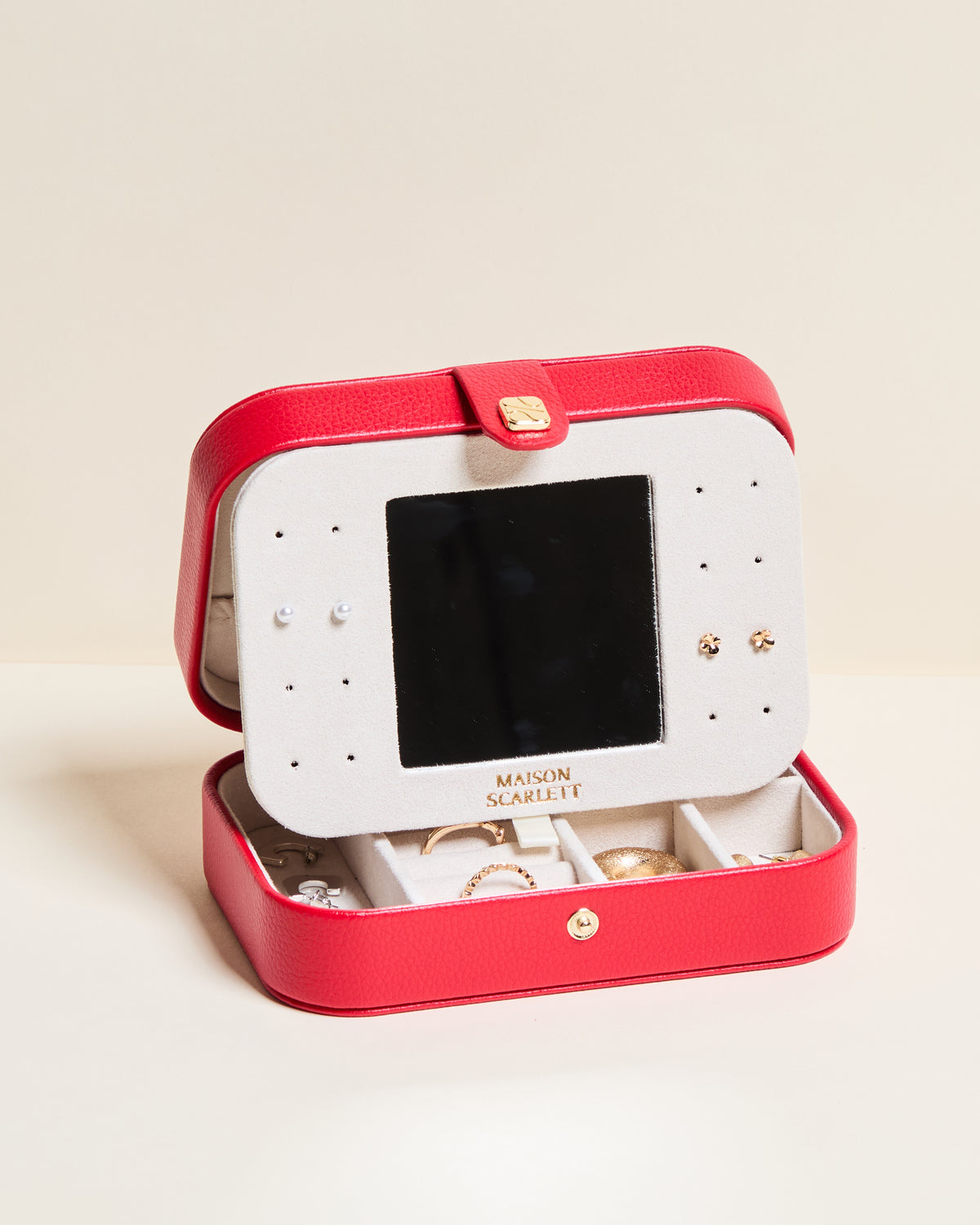 Brigitte PU Travel Jewelry Box