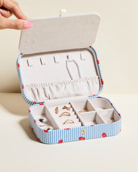 Brigitte Half-Spoken Travel Jewelry Box