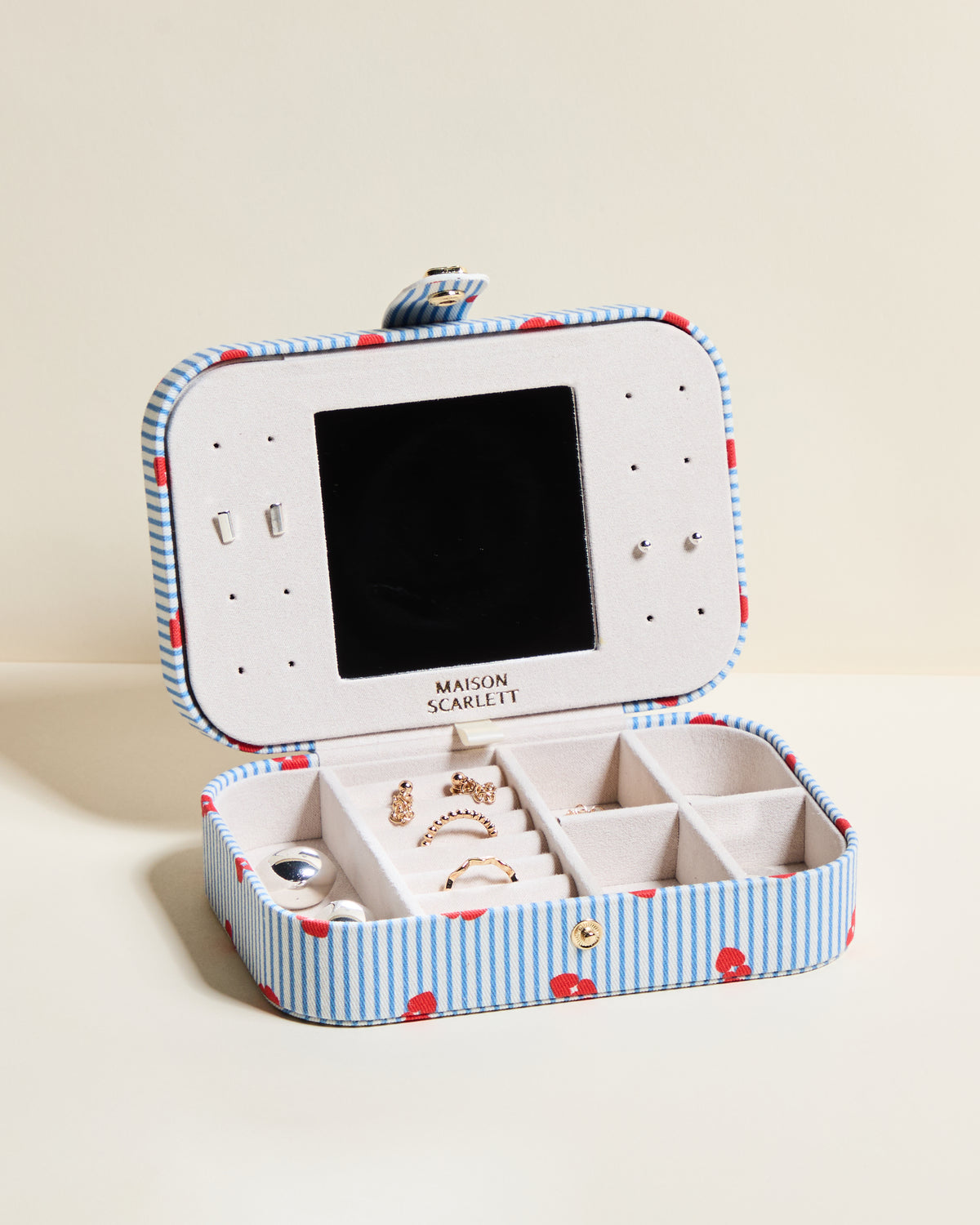 Brigitte Half-Spoken Travel Jewelry Box
