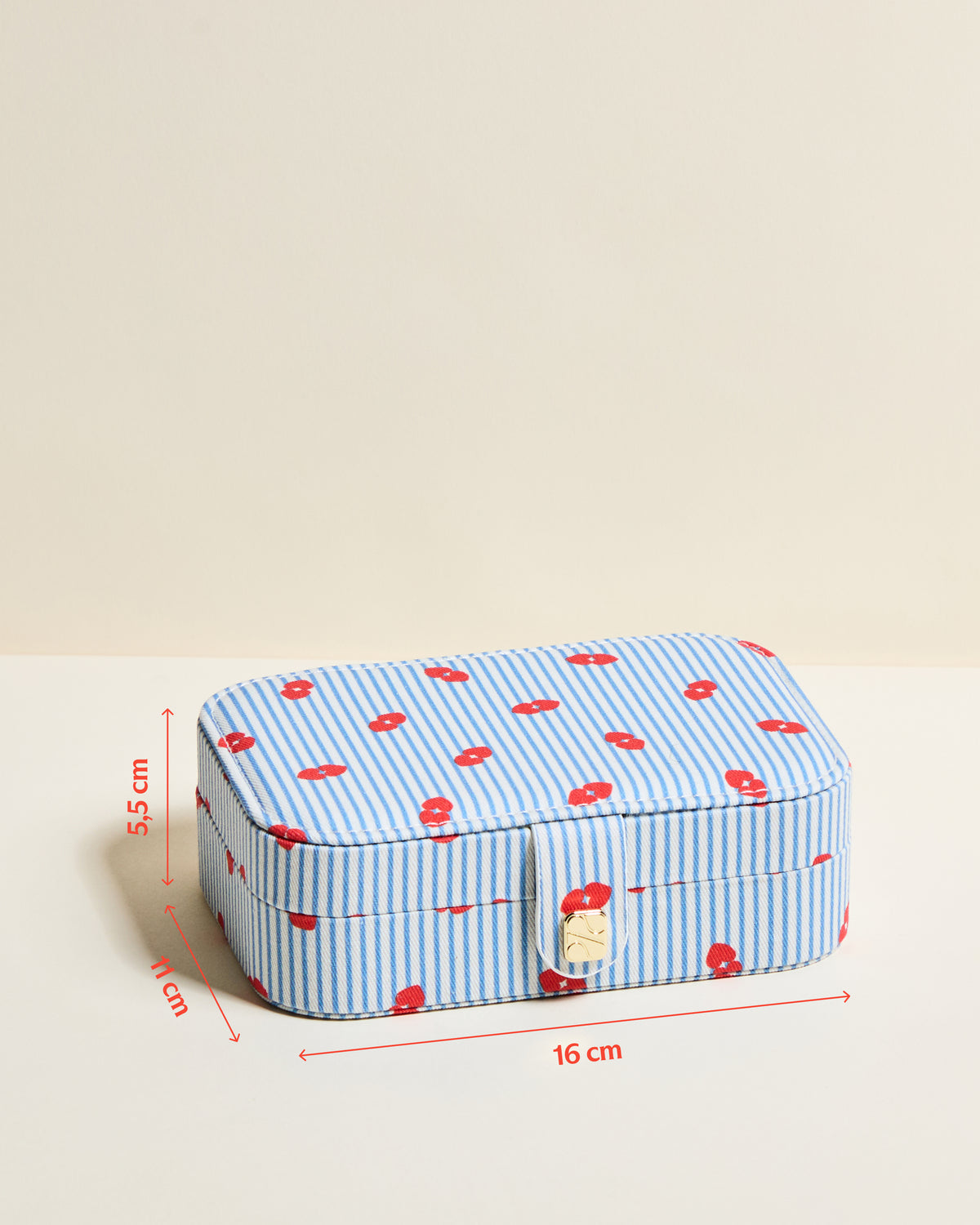 Brigitte Half-Spoken Travel Jewelry Box