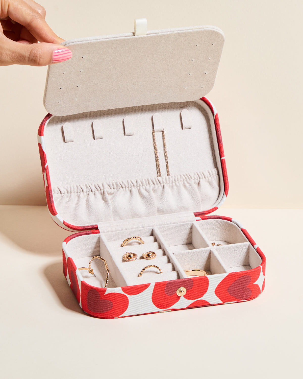 Brigitte Kisses Kisses Travel Jewelry Box