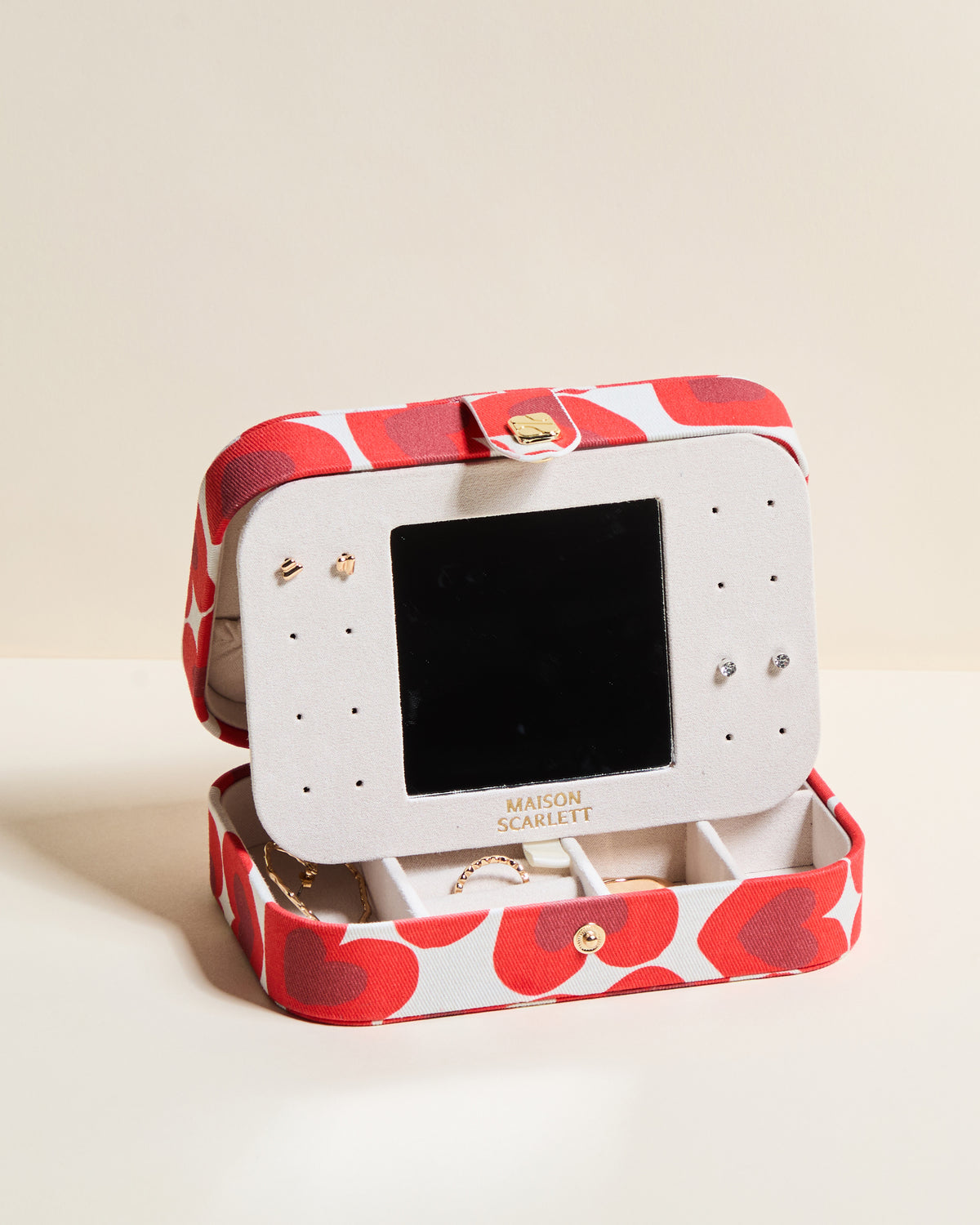 Brigitte Kisses Kisses Travel Jewelry Box