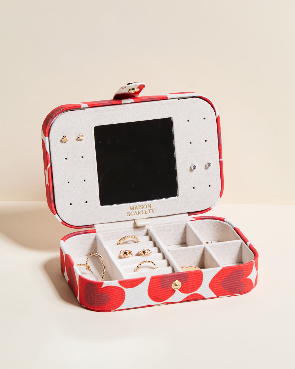 Brigitte Kisses Kisses Travel Jewelry Box