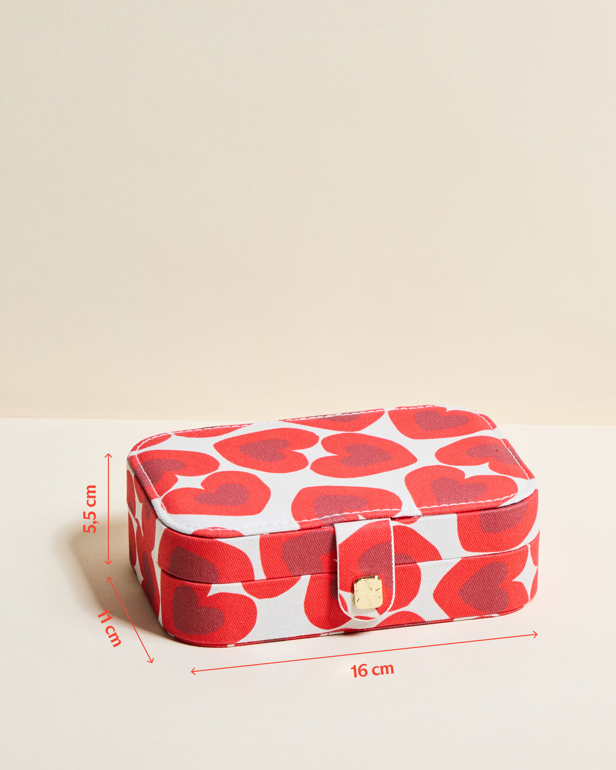 Brigitte Kisses Kisses Travel Jewelry Box