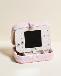 Brigitte travel jewelry box in bouclé