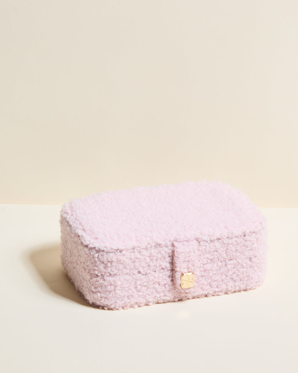 Brigitte travel jewelry box in bouclé