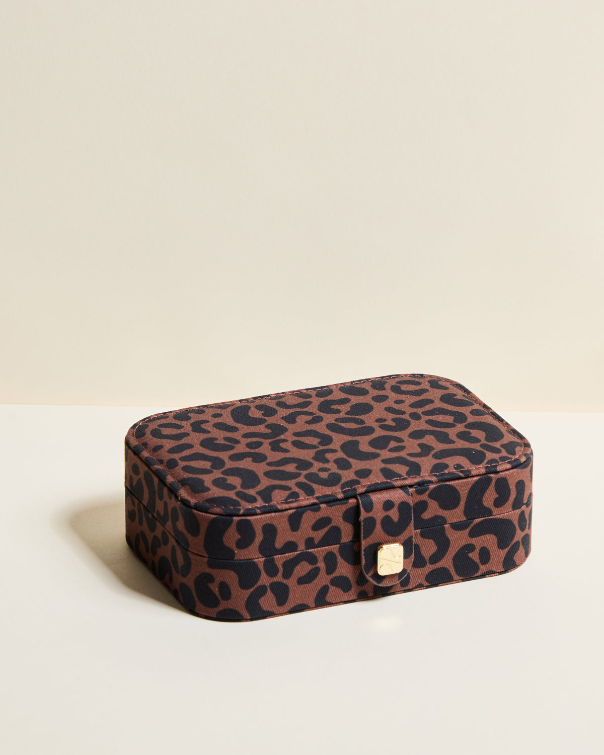 Brigitte Leopard Travel Jewelry Box