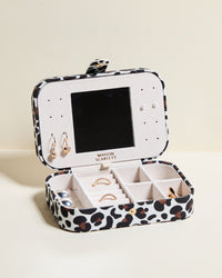 Brigitte Leopard Travel Jewelry Box