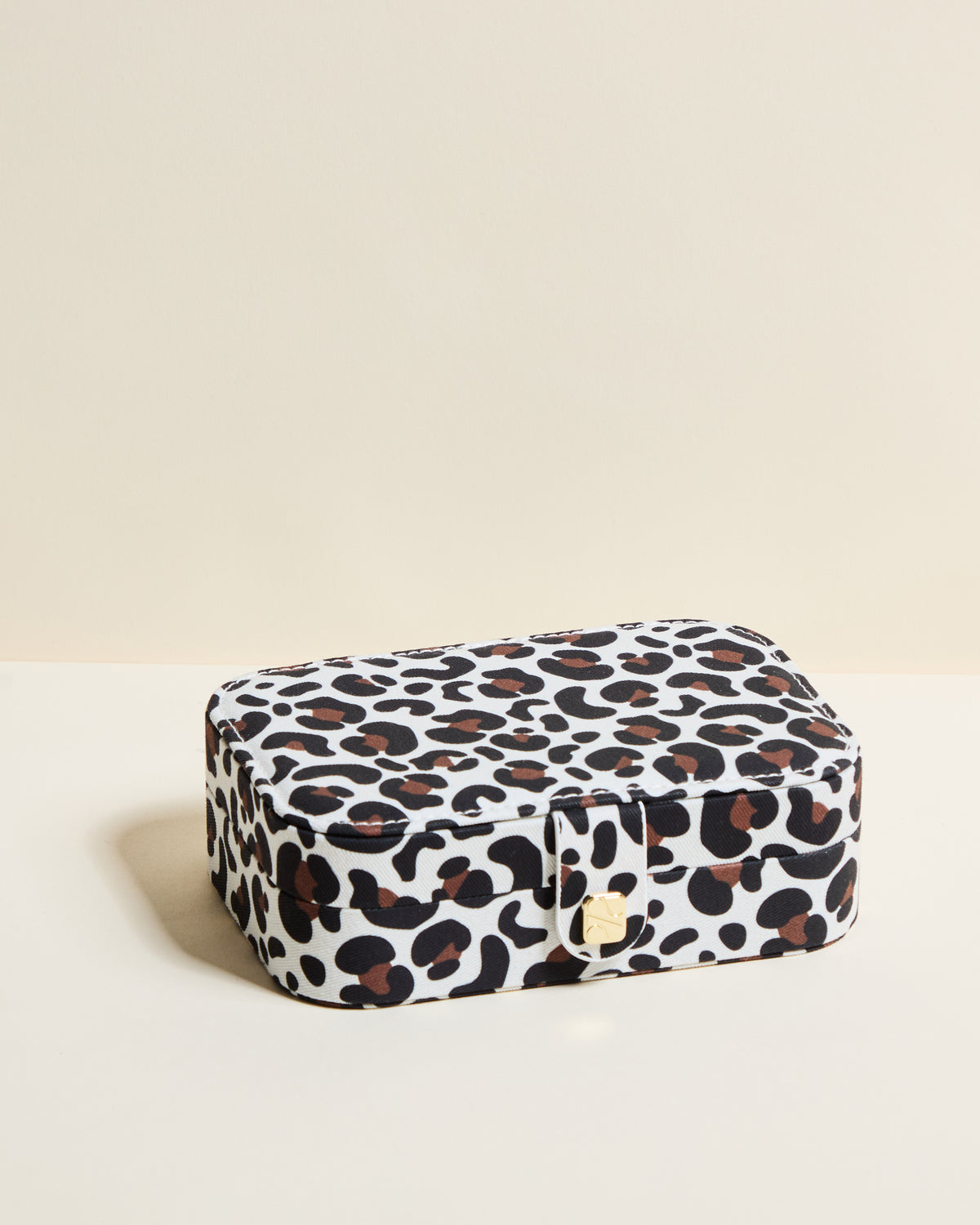 Brigitte Leopard Travel Jewelry Box