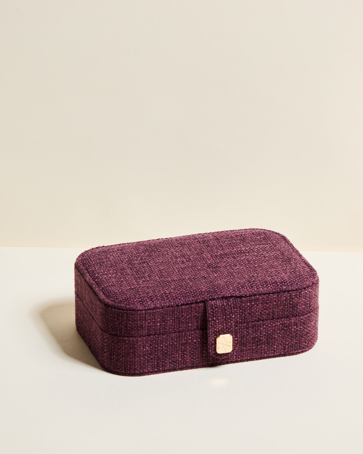 Brigitte Linen Travel Jewelry Box
