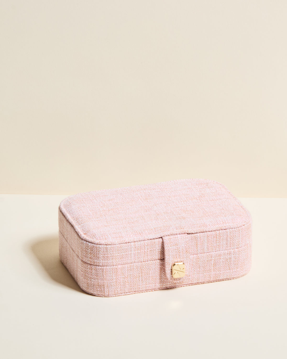 Brigitte Linen Travel Jewelry Box