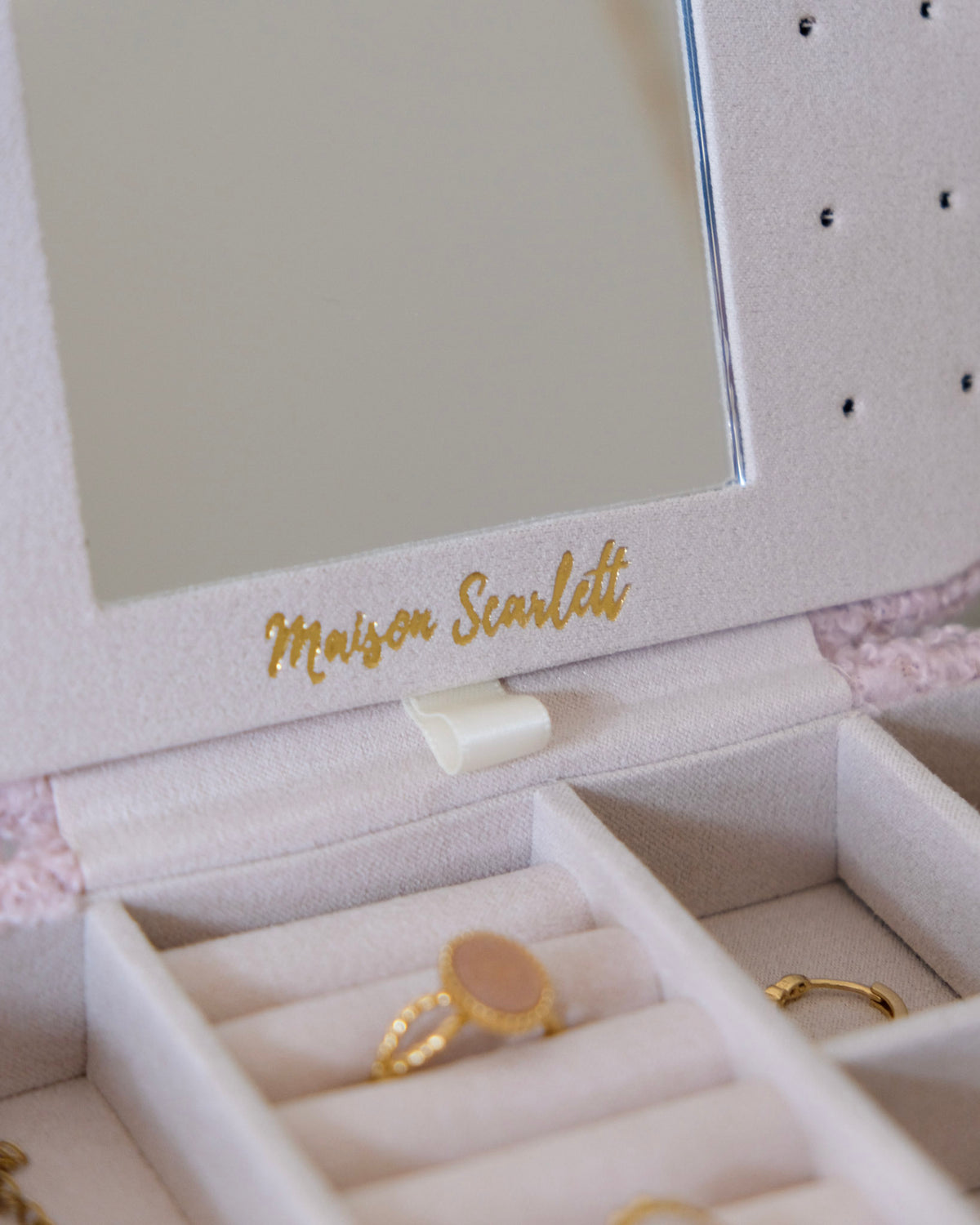 Brigitte Fleece Travel Jewelry Box - Outlet