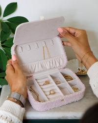 Brigitte Fleece Travel Jewelry Box - Outlet
