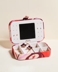 Brigitte Pink November Travel Jewelry Box