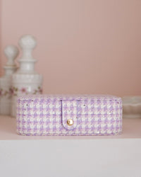 Brigitte houndstooth travel jewelry box - outlet