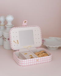 Brigitte houndstooth travel jewelry box - outlet